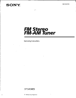 Sony ST-SA50ES - Owners Manual 